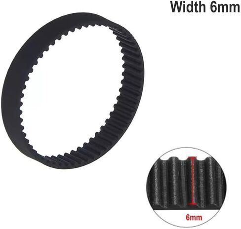 حزام توقيت 2GT مغلق، عرض 6 مم أحزمة طابعة ثلاثية الأبعاد بطول 180 مم، مقاومة للاهتراء، أحزمة توقيت بديلة للسيارات مناسبة للطابعة ثلاثية الأبعاد، مضخة المياه، المحرك، المروحة، آلة البيع، حزمة من 10 قطع in Kuwait