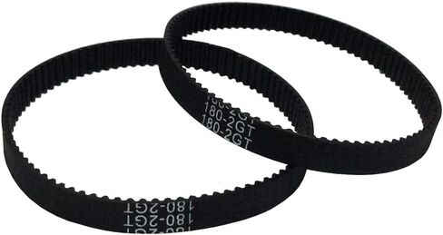 حزام توقيت 2GT مغلق، عرض 6 مم أحزمة طابعة ثلاثية الأبعاد بطول 180 مم، مقاومة للاهتراء، أحزمة توقيت بديلة للسيارات مناسبة للطابعة ثلاثية الأبعاد، مضخة المياه، المحرك، المروحة، آلة البيع، حزمة من 10 قطع in Kuwait