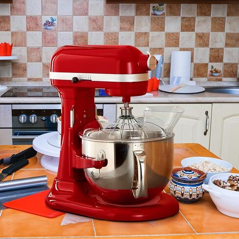 درع صب درع المطبخ لخلاطات KitchenAid 4.5 و5 qt، استبدل درع الصب KN1PS، ملحقات حماية السلامة من الرذاذ (شفاف) in Kuwait