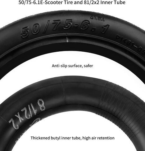 50/75-6.1 Scooter Tire Replacement 8.5 Inch Scooter Tire Tube for Gotrax/Xiaomi /M365 Etc Electric Scooter,8 1/2×2 Electric Scooter Tire Replacement Wheels (1set) in Saudi Arabia