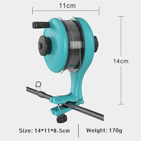Portable Fishing Line Spooler and Remover - Easy to Spooling Line to Baitcast and Spinning Reel, Fishing Line Winder System Machine Gear Tool Accessory, Available to Adjust Line Tightness in Saudi Arabia