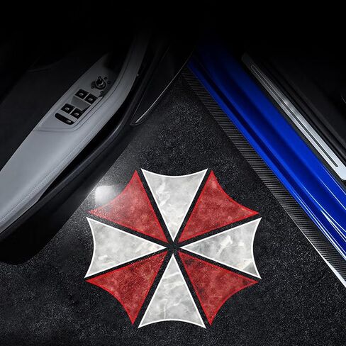 جهاز عرض شعار أضواء باب السيارة - قطعتان من المظلة اللاسلكية LED للباب - يناسب معظم السيارات/الشاحنات/سيارات الدفع الرباعي in Kuwait