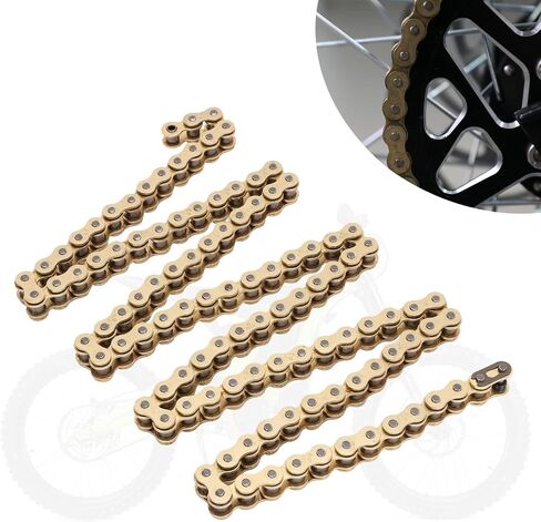 سلسلة 420 للسورون، 120 وصلة سلسلة محرك دائرية للدراجة الترابية الكهربائية Sur Ron Light Bee S/Light Bee X-Gold in Kuwait