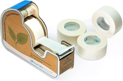 موزع أشرطة خالٍ من البلاستيك من Blue Lake ECOLIFE مع 4 لفات مقاس 3/4 بوصة × 630 بوصة شريط شفاف، مكتب توزيع الأشرطة لتغليف الهدايا، المكتب، المنزل، المدرسة in Kuwait