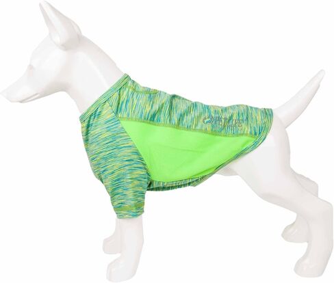 Pet Life ® Active 'Warf Speed' تي شيرت Heathered Dog للياقة البدنية واليوجا للحيوانات الأليفة ملابس للكلاب - تي شيرت عالي الأداء للكلاب مزود بتكنولوجيا قابلة للتمدد في 4 اتجاهات وعاكسة وسريعة الجفاف - قمصان صيفية للكلاب in Kuwait