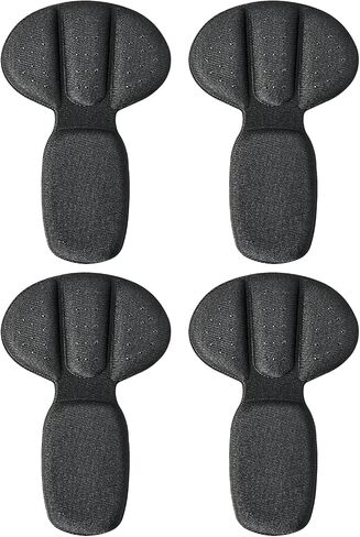 2 Pairs 2 in 1 Heel Grips Sponge Back of Heel Cushion Inserts Shoes Liner Pads Filler Snugs for Men Women Loose Shoes Improved Shoe Fit Comfort Stop Slip Blister(Black) in Saudi Arabia