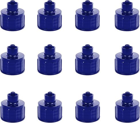 Compatible with Luer Lock Blue Dispensing Caps, Replacement Caps for Squeeze Bottles, 20/410 Neck Diameter 20mm, Thread Type 410 (Pack of 12) in Saudi Arabia