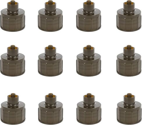 Compatible with Luer Lock Blue Dispensing Caps, Replacement Caps for Squeeze Bottles, 20/410 Neck Diameter 20mm, Thread Type 410 (Pack of 12) in Saudi Arabia