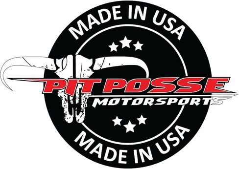رف حامل إبريق الوقود من Pit Posse 431BK مقاس 46 بوصة يناسب 4 أباريق سعة 5 جالون - صنع في الولايات المتحدة الأمريكية - منظم تخزين مغلق لمقطورة السباق من الألومنيوم رباعي الأربعة (أسود) in Saudi Arabia