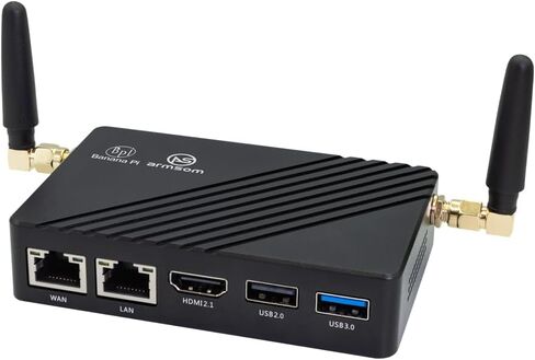 Banana Pi BPI-M7 LPDDR4x 16GB Single Board Computer, RK3588 CPU 6Tops NPU Mali-G610 GPU, 2X 2.5GbE Ethernet for AI Edge Computing/Cloud Servers/Video Encoder, Support Android Linux (BPI-M7(32+128GB)) in Saudi Arabia