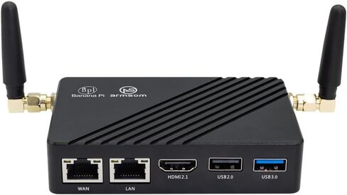 Banana Pi BPI-M7 LPDDR4x 16GB Single Board Computer, RK3588 CPU 6Tops NPU Mali-G610 GPU, 2X 2.5GbE Ethernet for AI Edge Computing/Cloud Servers/Video Encoder, Support Android Linux (BPI-M7(32+128GB)) in Saudi Arabia