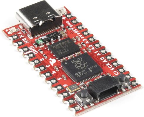 SparkFun Pro Micro - RP2040 - معالجات Cortex M0+ المزدوجة - 30 IO قابلة للبرمجة لدعم الأجهزة الطرفية الموسعة - مؤقت مع 4 منبهات - MicroPython - C/C++ - موصل USB-C للبرمجة in Saudi Arabia
