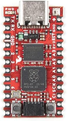 SparkFun Pro Micro - RP2040 - معالجات Cortex M0+ المزدوجة - 30 IO قابلة للبرمجة لدعم الأجهزة الطرفية الموسعة - مؤقت مع 4 منبهات - MicroPython - C/C++ - موصل USB-C للبرمجة in Saudi Arabia