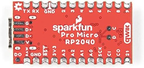 SparkFun Pro Micro - RP2040 - معالجات Cortex M0+ المزدوجة - 30 IO قابلة للبرمجة لدعم الأجهزة الطرفية الموسعة - مؤقت مع 4 منبهات - MicroPython - C/C++ - موصل USB-C للبرمجة in Saudi Arabia