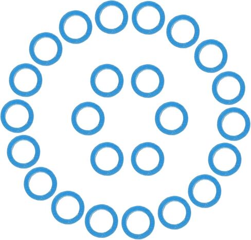 (24 حزمة) حشيات لولبية بديلة تمامًا من Mercury Marine (أزرق) - أختام الوحدة السفلية لمسامير تعبئة الصرف مقاس 3/8 بوصة - 16 - تناسب معظم اللوحات الخارجية غير اليابانية من Mercury/Mariner وجميع أجهزة Mercruiser in Kuwait