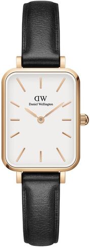 Daniel Wellington Quadro Pressed Sheffield 20x26mm Women's Watch, Leather Rose Gold Watch for Women in Saudi Arabia