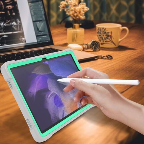حافظة لهاتف سامسونج جالاكسي تاب A9 بلس (SM-X210/X216/X218)، حافظة واقية متينة مقاومة للصدمات مع مسند لهاتف سامسونج جالاكسي تاب A9+/A9 بلس حافظة 11 بوصة 5G تابلت (أخضر) in Saudi Arabia