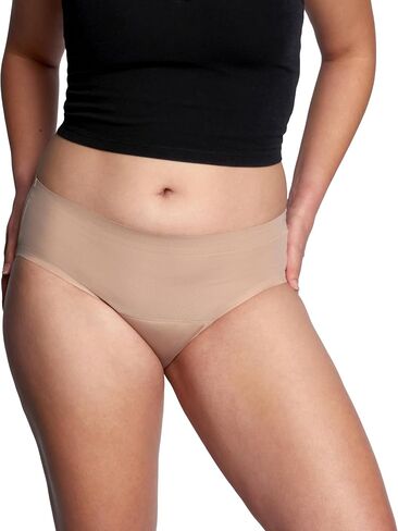 Thinx Period Underwear, Breathable Hip Huggers, Holds Up to 12 Regular Tampons, FSA HSA Approved Period Panties, All-Day Absorbency Menstrual Underwear for Women Leakproof & Reusable, Brush/1 Pack/M in Saudi Arabia