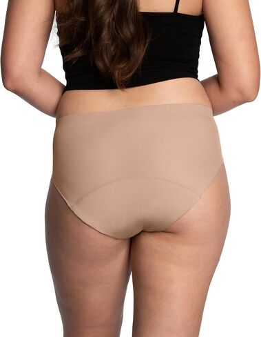 Thinx Period Underwear, Breathable Hip Huggers, Holds Up to 12 Regular Tampons, FSA HSA Approved Period Panties, All-Day Absorbency Menstrual Underwear for Women Leakproof & Reusable, Brush/1 Pack/M in Saudi Arabia