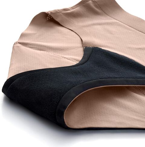 Thinx Period Underwear, Breathable Hip Huggers, Holds Up to 12 Regular Tampons, FSA HSA Approved Period Panties, All-Day Absorbency Menstrual Underwear for Women Leakproof & Reusable, Brush/1 Pack/M in Saudi Arabia