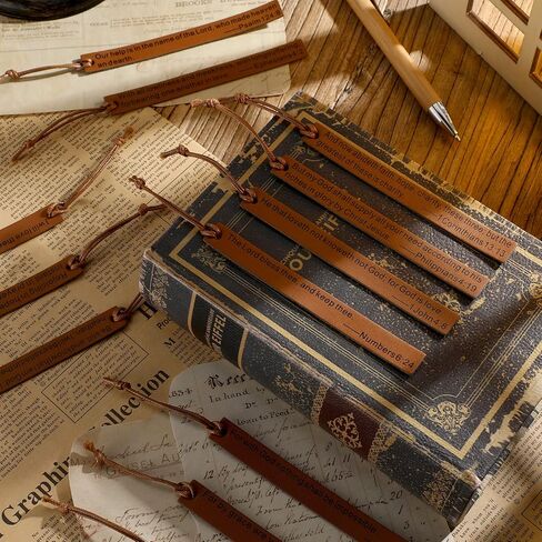 20 Pieces Christian Gifts Bible Bookmark Inspirational Book Markers Religious Gifts Christian Leather Bookmark Scripture Church Supplies Christmas Reading Reward, 20 Styles in Saudi Arabia
