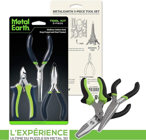 Metal Earth 3-Piece Tool Set - Clipper - Flat Nose Pliers - Needle Nose Pliers in Saudi Arabia