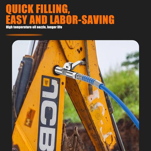 1 قطعة 6 مخالب زيوت التشحيم مقرنة، قفل المشبك نوع فوهة حقن الضغط العالي، متوافق مع دليل / كهربائي / مسدس زبدة هوائي، للمعايير الوطنية M6، M8، M10، M12، M14 (فضي) in Kuwait