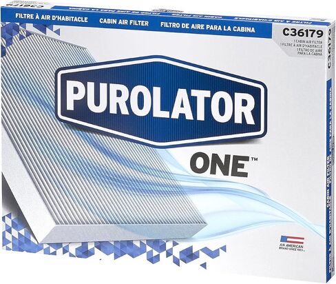 فلتر هواء المقصورة المتقدم Purolator C36179 PurolatorONE متوافق مع مجموعة مختارة من Hyundai وKia وChevrolet وGMC وSaturn، عدد 1 (عبوة من قطعة واحدة) in Kuwait