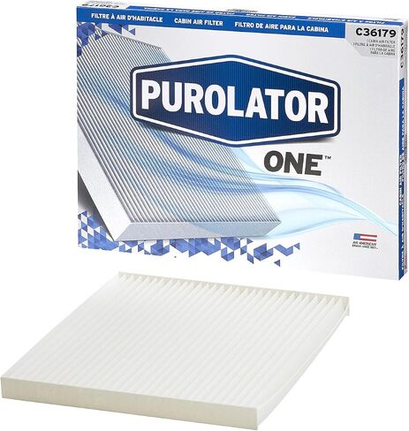 فلتر هواء المقصورة المتقدم Purolator C36179 PurolatorONE متوافق مع مجموعة مختارة من Hyundai وKia وChevrolet وGMC وSaturn، عدد 1 (عبوة من قطعة واحدة) in Kuwait
