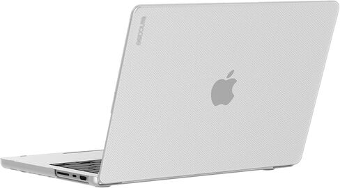 حافظة Incase MacBook Pro مقاس 14 بوصة - حافظة كمبيوتر محمول صلبة وغطاء كمبيوتر قابل لإعادة التدوير بالكامل - حماية متينة وخفيفة الوزن وملائمة للشكل لـ USB-C (2023-2021)، نقاط شفافة (12.6 × 8.98 × 1.04 بوصة) in Saudi Arabia