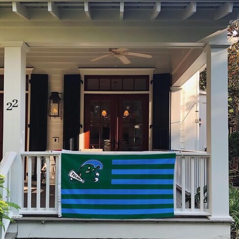 لافتات علم جامعة صبار الصحراء تولين أعلام مموجة خضراء 100% بوليستر للاستخدام الداخلي والخارجي 3x5 (نمط الأمة) in Saudi Arabia
