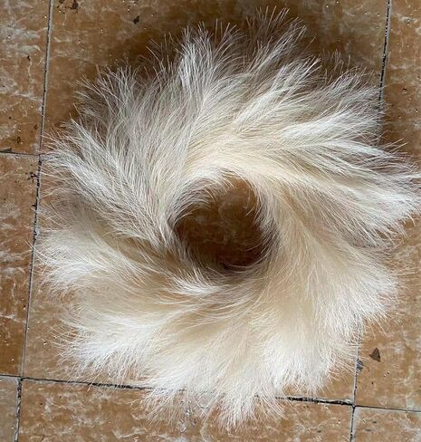 إكليل عشب بامباس الاصطناعي، إكليل بوهو بامباس صناعي مقاس 18 بوصة للباب الأمامي، ديكور جدار الزفاف ومزرعة المنزل (1) in Kuwait