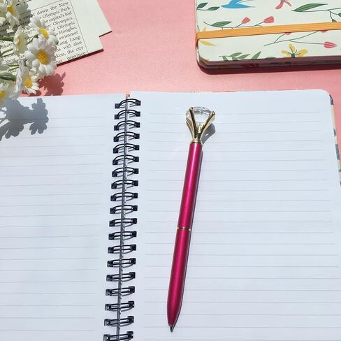 دفاتر ملاحظات حلزونية مقاس 6 × 8 بوصة، 4 عبوات من مجلات الكلية، مفكرة بغلاف مزخرف بالزهور مبطنة للفتيات والنساء وطلاب المدارس، جيب داخلي، 80 ورقة/160 صفحة in Kuwait