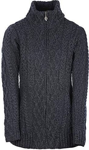 Ladies Irish Zipper Wool Cardigan in Kuwait