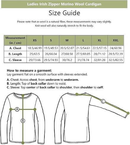 Ladies Irish Zipper Wool Cardigan in Kuwait