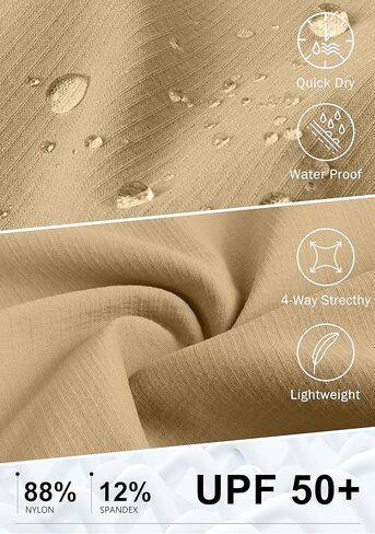 G Gradual Men's Hiking Cargo Pants Water Resistant Quick Dry Lightweight Outdoor Tactical Pants for Men with Multi Pocket (Sand, M) in Saudi Arabia