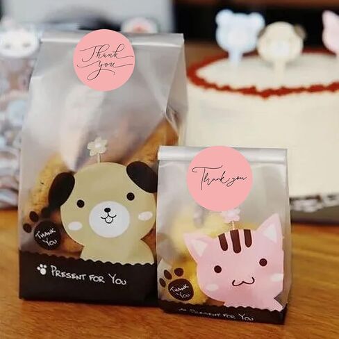 500Pcs Thank You Stickers, 1" Thank You Stickers Roll, Sealing Stickers Thank You Label Tags for Small Business, Gifts, Weddings, Giveaways, 500 Stickers Per Roll (1 Inch, 4 Colors) in Saudi Arabia
