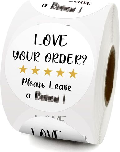 500 PCS Please Leave a Review Cute Small Business Stickers, Thank You Stickers, Bakeries Packaging Stickers, Envelopes Stickers, Mail Envelopes Shipping Stickers for Small Business in Saudi Arabia