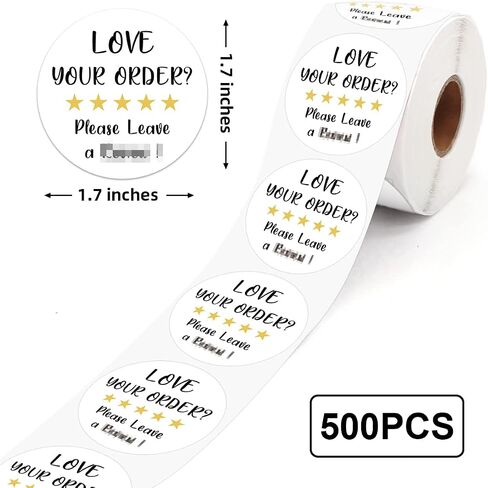500 PCS Please Leave a Review Cute Small Business Stickers, Thank You Stickers, Bakeries Packaging Stickers, Envelopes Stickers, Mail Envelopes Shipping Stickers for Small Business in Saudi Arabia