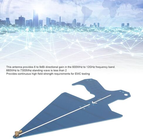 سجل الهوائي الدوري 0.6 إلى 10 جيجا هرتز، هوائي تحديد الاتجاه لتحليل الطيف، مادة ثنائي الفينيل متعدد الكلور، كسب 6 إلى 9 ديسيبل in Kuwait