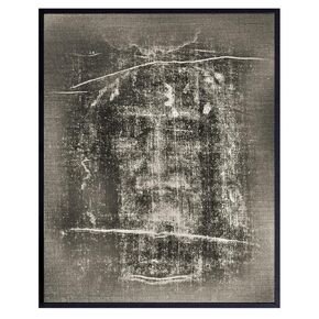 Jesus Wall Decor LARGE -11x14 Jesus Christ Shroud of Turin Poster - Catholic Gifts - Christian Wall Decor - Religious Wall Art - Priest Ordained Minister - Living Bedroom Home Decor - spiritual Gift