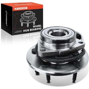 A-Premium 2 x Front Wheel Bearing and Hub Assembly with ABS & 5-Lug Compatible with Ford F-150 1997 1998 1999 2000, 4WD and 4-Wheel ABS