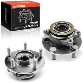 A-Premium 2 x Front Wheel Bearing and Hub Assembly with 5-Lug Compatible with Nissan Juke 2011-2017, Leaf 2011-2012
