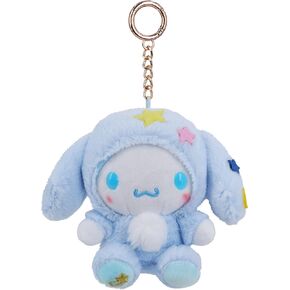 Anime My Melody Keychain Plush Stuffed Keychain Kawaii Cartoon Key ring Bag Pendant for Boys and Girls 5.11 inches