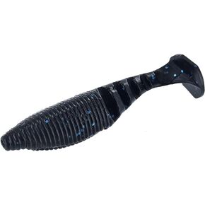 Gary Yamamoto 4" Kickin' ZAKO Black W/Large Blue Flake (5 Pack),Multi,One Size,YAM-134P-05-021