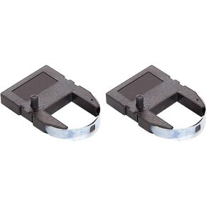 (2 Pack) Replacement Ribbon for Pyramid 3500, 3500SS, 3700, 4000, 4000HD Time Clock, Black Ink, Pyramid 4000R Compatible by COMPUMATIC