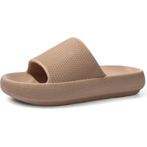 ASONGMAKE Pillow Slippers for Women and Men House Slides Shower Sandals Thick Sole arch support Bathroom Sandals Comfort Lightweight Non-Slip Easy to Clean