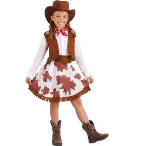 Cowgirl Child Costume, Medium