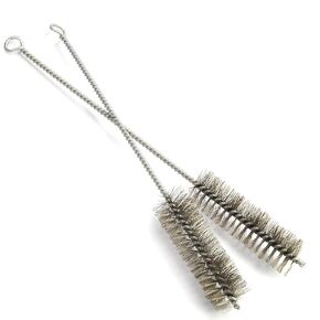 Heyiarbeit Stainless Steel Wire Cleaning Brush, Spiral Power Tube Brush, Stainless Steel Wire Tube Brush Cleaning Tool, Tube Bottle Brush, 1.2-inch Diameter 12-inch Length, 2pcs
