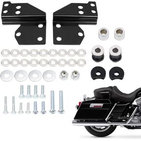 Detachable Front Docking Hardware Kit Compatible with for Touring Road King Street Glide Electra Glide Road Glide 1997-2008 Replacement for Part Number 53803-06 53660-05 53658-05 1994-1996